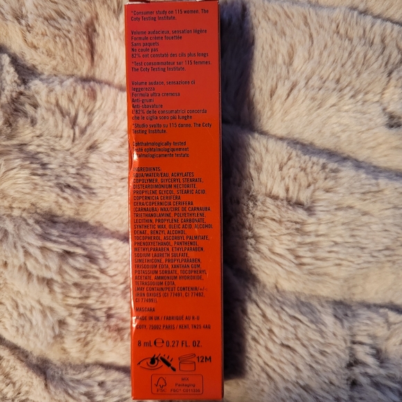 Rimmel Wonder Volume Thrill Seeker Mascara from UK- Extreme Black - Picture 4 of 5